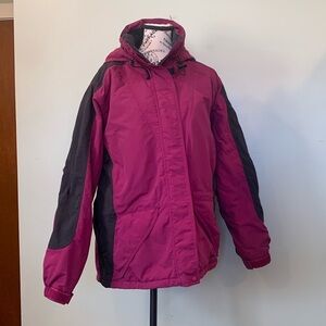 Vintage 90s L.L. Bean Winter Ski Snowboard Jacket Coat Purple Women’s Large